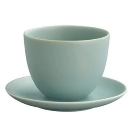 KINTO (キントー) PEBBLE Cup & Saucer 180ml Moss Green 17145