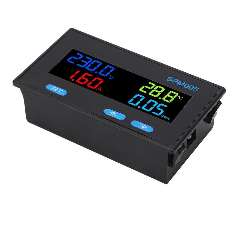Digital Voltmeter Ammeter Panel 8 in 1 Multifunctional Power Meter