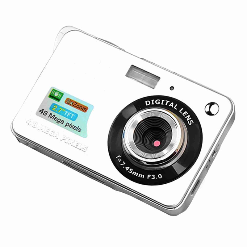 Digital Camera Mini Pocket Camera 48MP 2.7 Inch LCD Screen