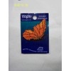Wright Applique- Iron On - Orange Butterfly