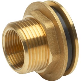 Meister Water Butt Connection Set 6 Pieces – Connection Fitting, Hose Fitting & Hose Clamp – Brass/Water Butt Connection/Set for Hose Connection/Water Technology / 9924910