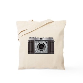 CafePress Retro Camera Tote Bag Reusable Natural Beige Canvas Shopping Bag