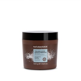 NATURAVERDE | Thalasso Körperpeeling mit Drainage-Effekt mit Kaffee-Extrakt Upcycling mit Totem Meer Salz, 500 ml