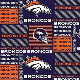 Broncos Patch Cotton Fabric - 1 Yard