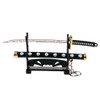 Lanxitown Mini Katana Mini Sword with Plastic Stand Samurai Sword