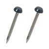 50 x Anthracite Grey UPVC 30mm Poly Top Pins Nails