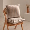 GAMUSI Set of 2 Check Gingham Cushion Covers 45x45 Decorative