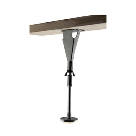 Kings Brand Furniture Adjustable Height Center Support Leg - Bed Frame Feet for Center Support Legs - Replacement Metal Bed Slat Support Leg