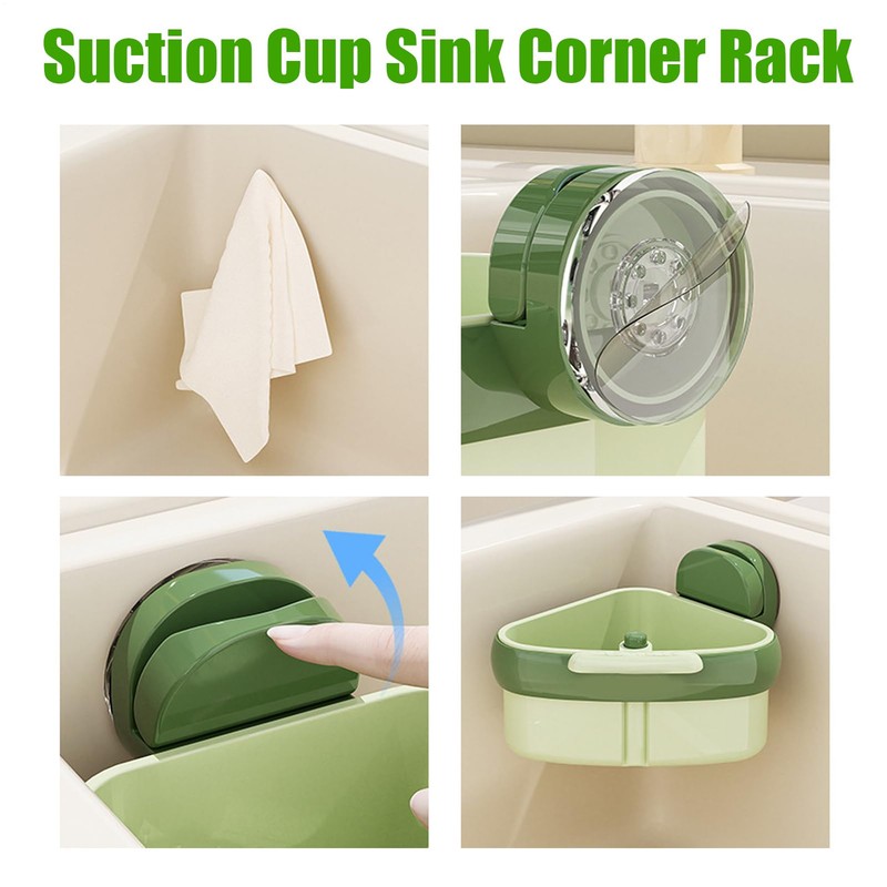 2pcs Suction Cup Sink Drain Strainer, Kitchen Sink Strainer Basket