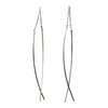 SILBERMOOS Women's Earrings Pin Pull Through Modern Elegant Playful 925