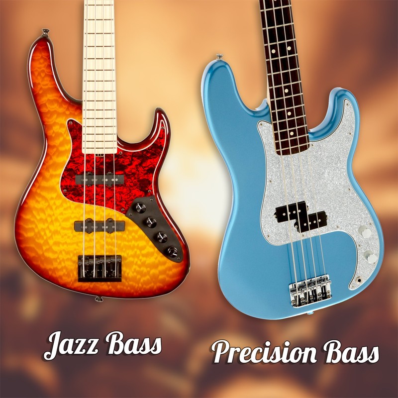 D’Andrea Precision Bass Pickguards for Electric Guitar, Orange Pearl