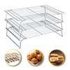 Hunnycook Cooling Racks - 10 * 16 Inch 3PCS Stackable