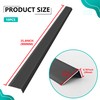 Bikykose 10pcs 17.7 * 7.9" Matte Black Aluminum Peel and