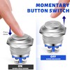 LPZMPZ Push Button 16 mm Momentary Push Button Waterproof Momentary