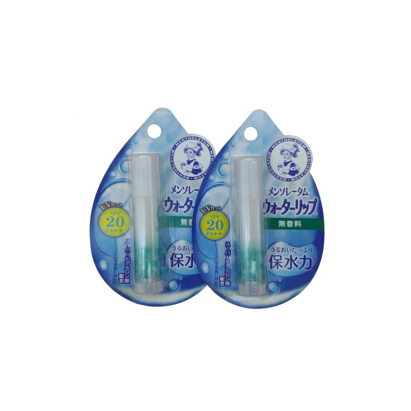 [Bulk Purchase] Mentholatum Water Lipstick, Unscented, 0.2 oz (4.5 g)