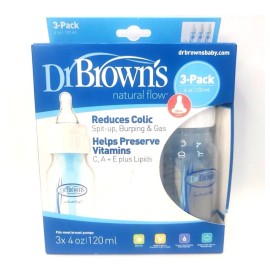 Dr. Brown’s Dr Browns 4 oz BPA Free  Polypropylene Bottles (Pack of 3) NEW