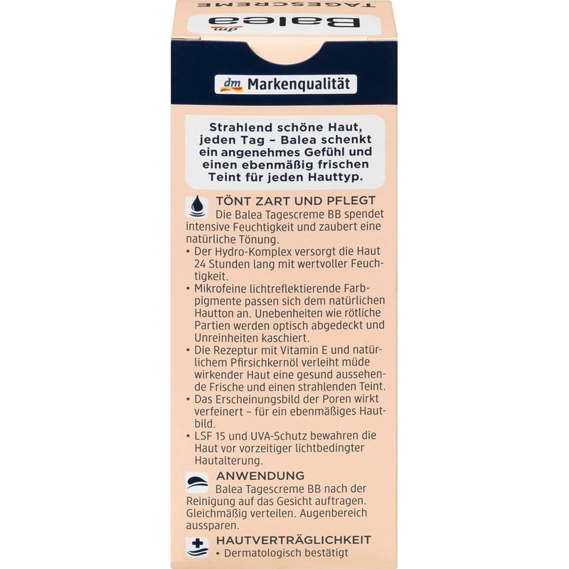 Balea BB Tinted Day Cream Medium Skin Tone 50 ml