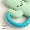 Itzy Ritzy Cactus-Shaped Baby Teether with Handles; Silicone Teether for