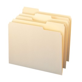 Smead File Folder, 1/3-Cut Tab, Letter Size, Manila, 100 per Box (10381)