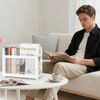 WeGXY White Magazine Holder, Magazine File Holder