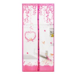 Magnetic Mosquito Net for Windows - Fly Screen - Curtain - Flies - Home - Bedroom - Decoration - Pink - 210x90cm