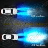 SHENKENUO 2x H1 8000K Ice Blue LED Headlight Bulbs Conversion