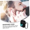 TEHAUX 2pcs Cartoon Butterfly Wireless Earphone Cases with Carabiner Protective