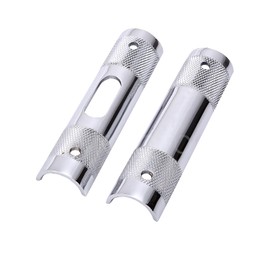 1'' to 1-1/4'' Handlebar Riser Clamp Adapter Fit Harley Dyna Road Glide Road King (Chrome)