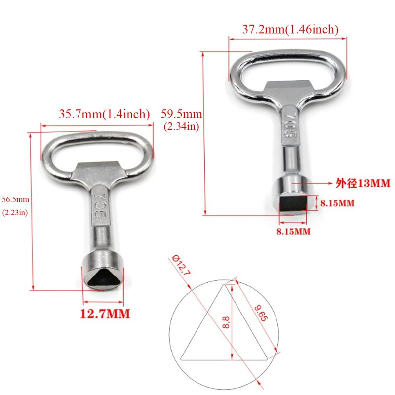 yukata Triangle Key Square Key Electrical Cabinet Key Control Cabinet