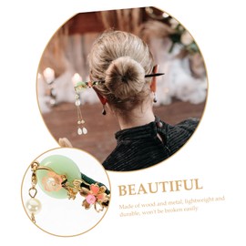 Baluue Long Hair Hair Sticks Wooden Hairpins for Women Chinese Hair Accessories Vintage Hair Stick Elegant Hair Chopsticks Set