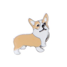 JAGETRADE Dog Puppy Husky Corgi Ji Wawa Dog Enamel Brooches Pins Cute Pet Lover Jewellery