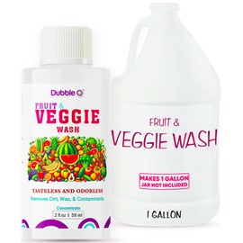 Fruit and Veggie Wash Concentrate - 2 fl. oz. ⦾ Makes 1 Full Gallon of Produce Wash When Diluted ⦾ Cleans Wax, Dirt, and Contaminants ⦾ Tasteless and Odorless