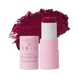 TEIA COSMETICOS Tinta Multiusos para labios, mejillas y párpados con ingredientes naturales (Cereza)