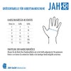 Jah Nylon Fine Knit Gloves Orange with Latex Coating (Black)