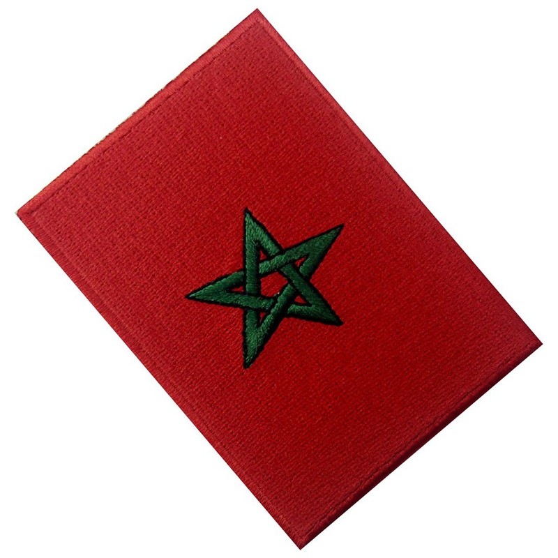 Morocco Flag Embroidered Patch Moroccan Iron On Sew On National