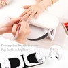 ANGNYA Hand Nail Rest Foldable Waterproof Leather Arm Rest for