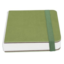 Watercolor Sketchbook, Portable Pocket Travel Diary Book 300GSM 30 Sheets 10 X 10 cm, Ideal for Landscapes, Travel Companion, Versatile Use, for Outdoor Sketching (Green)