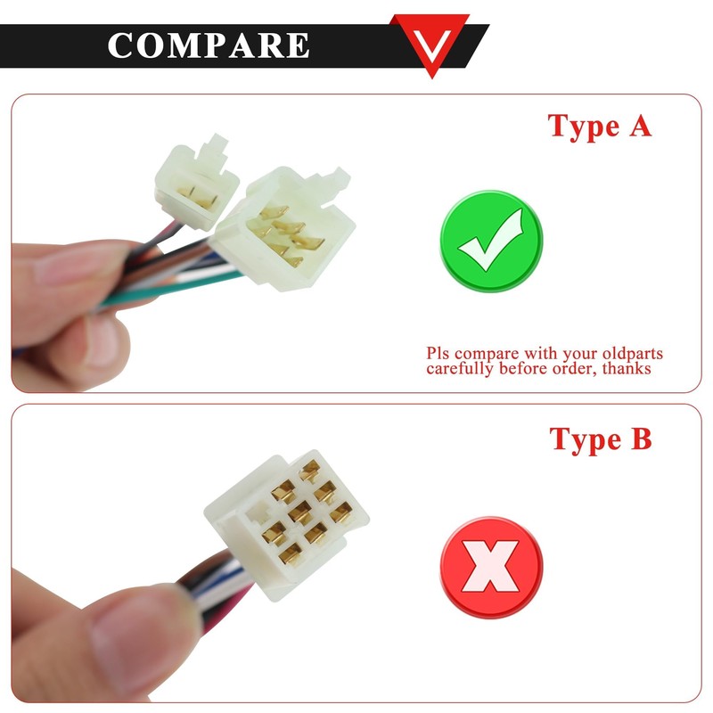 PRO BAT Left Kill Light Starter Switch 8 Wire 3