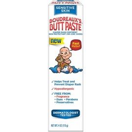 Boudreaux's Butt Paste Fast Relief Diaper Rash Ointment Skin Protectant 4 Ounce