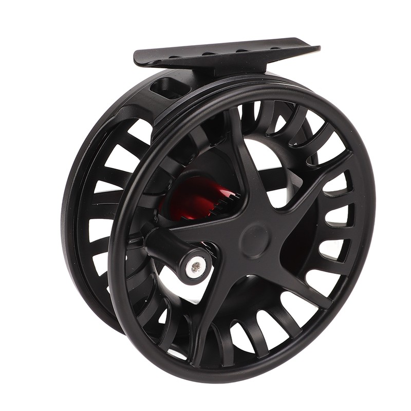 Fly Fishing Reel with Release Black Aluminium Alloy Large Line