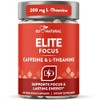 Eu Natural Cápsulas de Cafeína con L-Teanina, Suplemento Alimenticio para
