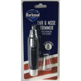 Barbasol 2x Barbasol Battery Powered Ear Nose Trimmer With Stainless Steel Blades Travel