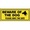 Beware of the Dog Please Shut the Gate Sign -
