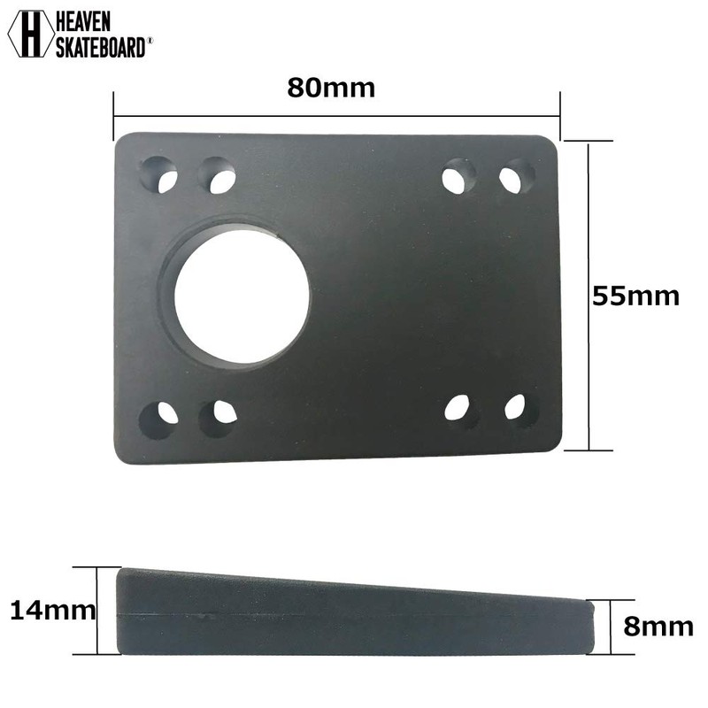 Riser Pads Triangle Black 0.3 - 0.55 inches (8 -