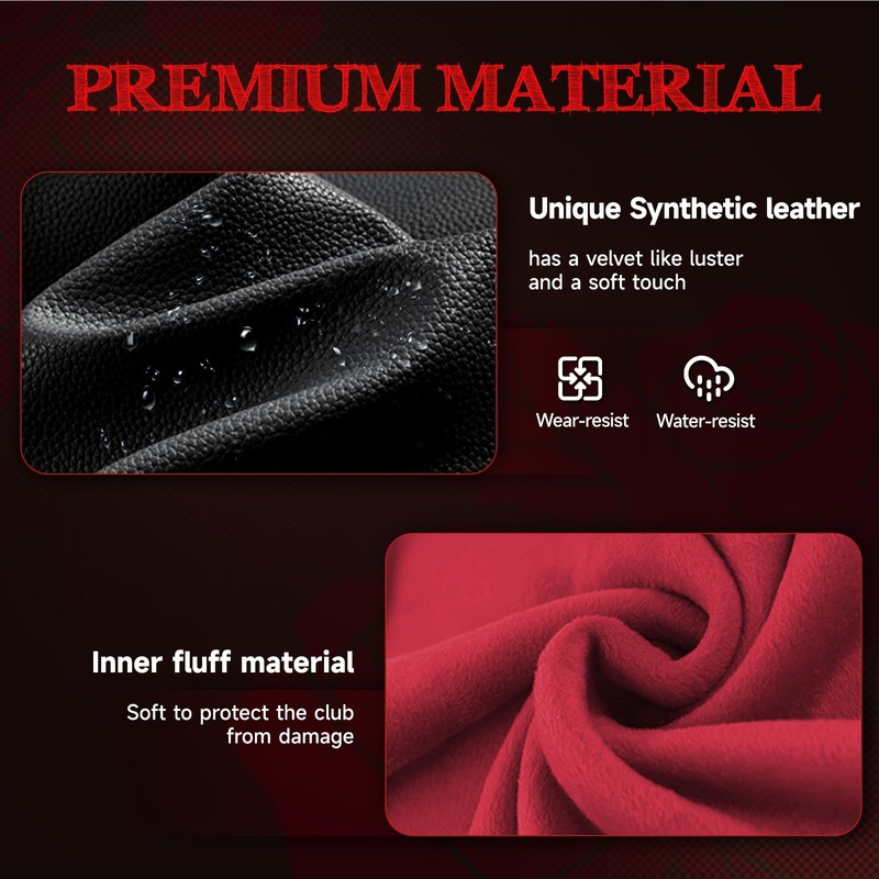 Golf Club Head covers Hybrid Utility Rescue with Interchangeable Number