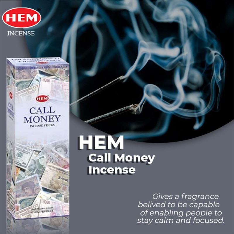 Call Money Hexa Incense Stick, 6packs X 20 Sticks= 120