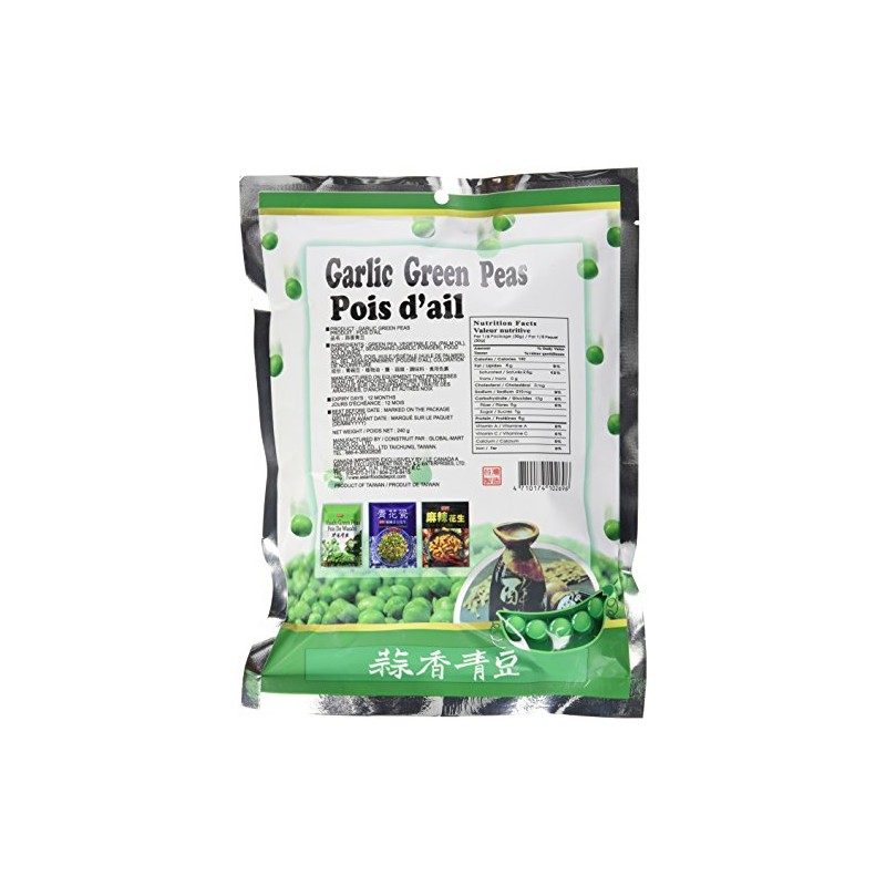 Shengxiangzhen Garlic Green Peas 8.46oz (Pack of 3)