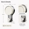 Vacuum Suction Hooks for Bathroom & Kitchen - No-Drill Removable