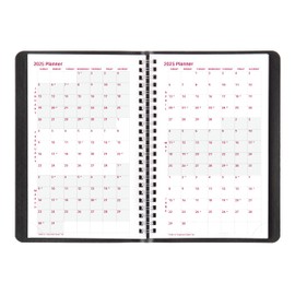 Brownline® 2026 Essential Weekly Planner, Appointment Book, 12 Months, January to December, Soft Cover, Twin-Wire Binding, Black, 8" x 5" (CB100.BLK-26)