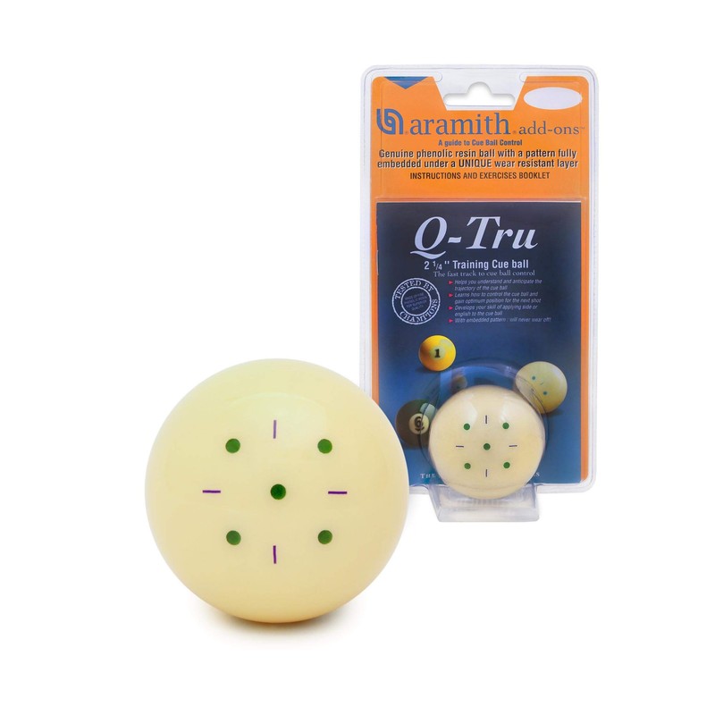 Aramith Q-Tru Training Cue Ball. - Billiards Equipment